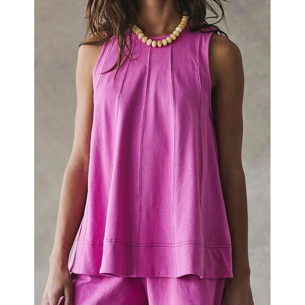 Free People FP Beach Women's Strada Longline Sleeveless Top - Island Flower - XS